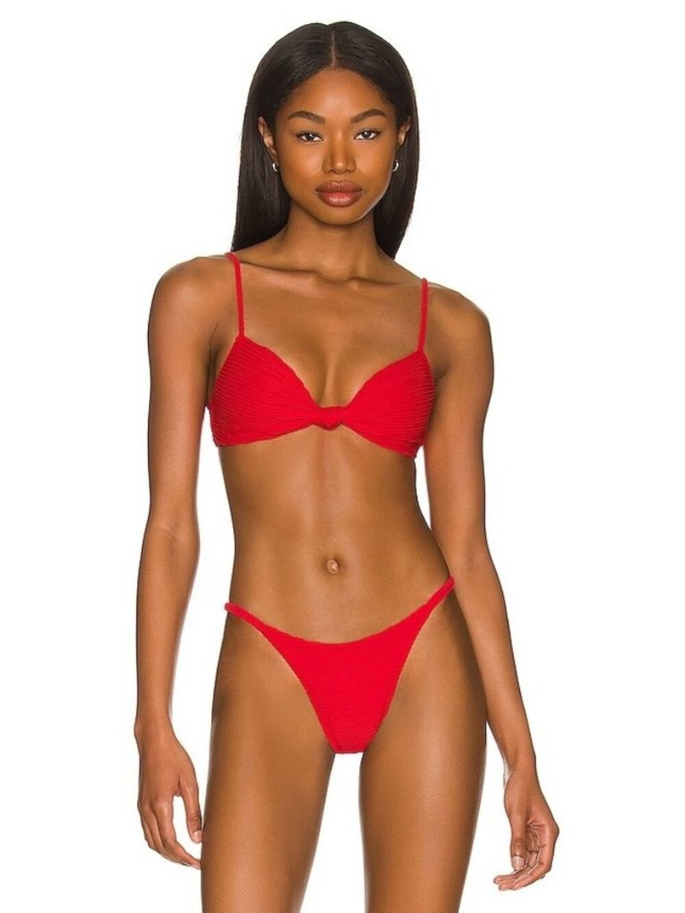 Vix Swimwear Erin Knot Bikini Top in Red